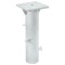 Gossi suport umbrela in pamant, argintiu, 16x16x39,5 cm, otel