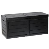 Cutie depozitare gradina 320 l, pentru perne si accesorii, 119x52x53 cm, negru Household NewTrend