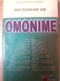 DICTIONAR DE OMONIME de DIANA MARIN