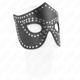 Kink Masked Allure-Mască din Imitație de Piele cu Nituri Model 2