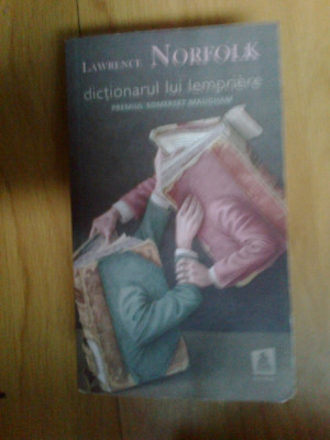 n2 Dictionarul lui Lempriere - Lawrence Norfolk foto