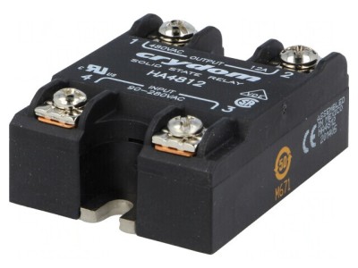 Releu semiconductor 1-fazat 12A 48-530VAC foto