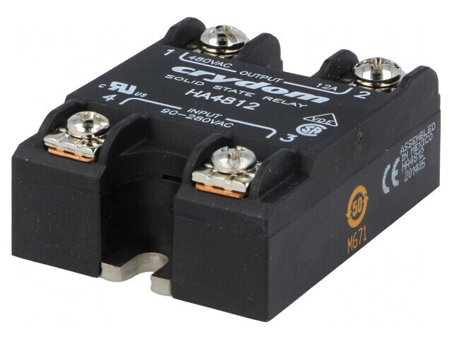 Releu semiconductor 1-fazat 12A 48-530VAC