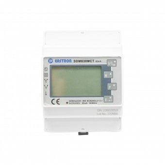 Kit smart meter Deye 380V, 120A, 40mA trifazic cu siguranta digitala split core SDM630MCT foto