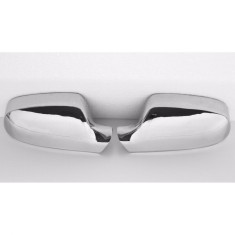 Set ornamente cromate din otel pentru oglinzi, compatibile Audi A4 B8 (2010 - 2015), 2 bucati