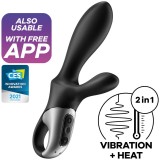 Satisfyer Connect-Heat Climax+ Vibrator Anal cu App, Negru