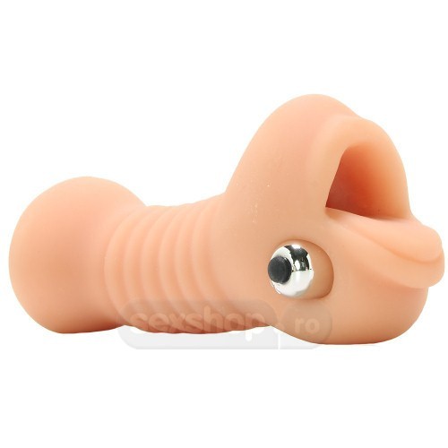 Masturbatoare cu vibratii - Doc Johnson Vicky Vette Sex Oral Masturbator cu Vibratii