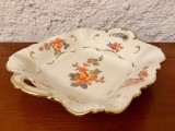 FRUCTIERA VECHE DIN PORTELAN FIN, CREM L30cm