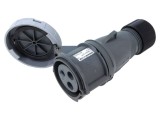 Conector alimentare AC trifazat AMPHENOL IP&amp;S 32A 3 pini mamă IP67