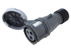 Conector alimentare AC trifazat AMPHENOL IP&amp;S 32A 3 pini mamă IP67