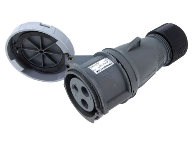 Conector alimentare AC trifazat AMPHENOL IP&amp;S 32A 3 pini mamă IP67