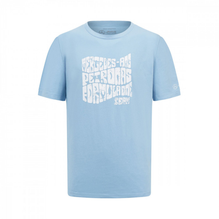 Mercedes AMG Petronas tricou de bărbați Retro blue F1 Team 2023 - XL
