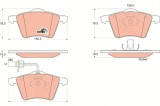 TRW GDB1538 COTEC set placute frana,frana disc