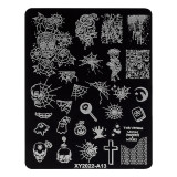 Cumpara ieftin Matrita Metalica Stampila Unghii LUXORISE, Best of Halloween A13