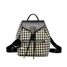 Rucsac dama, Elunara GT3612, Negru/Crem