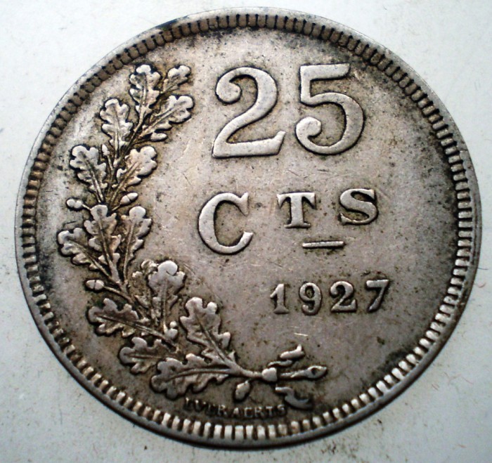 2.071 LUXEMBURG LUXEMBOURG 25 CENTIMES 1927