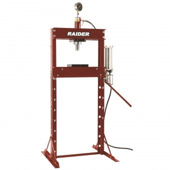 Presa hidraulica de banc cu indicator presiune Raider RD-HP05, 20T foto