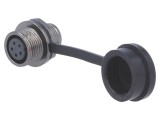 Soclu ST12 mamă PIN 5 IP67 5A 180V lipire 0,75mm2 -25&divide;85&deg;C