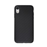 Cumpara ieftin Husa pentru Apple iPhone XR, GloMax Perfect Fit cu insertii de carbon negru