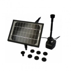Pompa cu panou solar pentru fantana arteziana Bass BS-7964, 5 x iluminare Led