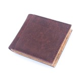 Cumpara ieftin Portofel barbatesc din pluta - maro visiniu