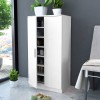 vidaXL Pantofar Alb 7 Rafturi, 14 Perechi Pantofi, Lemn 55x35x108cm