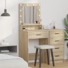 VidaXL Masă de Toaletă Stejar sonoma 50 x 41 x 135 cm Lemn compozit 865093