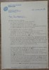Scrisoare de la Daniel Walther catre Vladimir Colin/ semnata in original