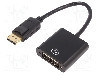 Cablu DisplayPort - DVI, DisplayPort mufa, DVI-I (24+5) soclu, 150mm, negru, ASSMANN - AK-340401-001-S