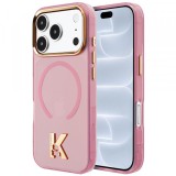 Husa MagSafe pentru Apple iPhone 18 Pro / 17 Pro, Karl Lagerfeld, IML Karl Head Logo, Roz