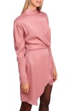 Rochie Dama Roz My T, Marime L, Model W22T4235