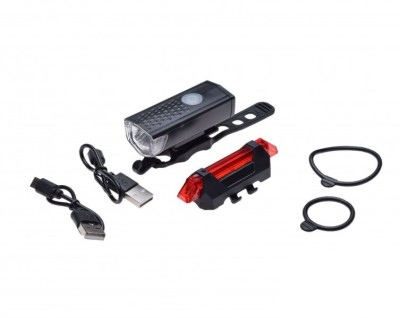 Set far + Stop 300lumeni, rezistent la apa Cod:AWR1211 foto