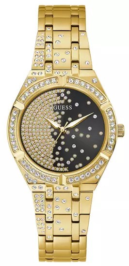 Ceas de Dama Guess Auriu AfterGlow &ndash; Rafinat in Auriu si Cristale Stralucitoare