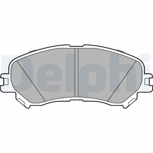 Set placute frana fata DELPHI, Renault Espace V, 2015-, Grand Scenic IV 2016-, Megane IV, 2016-, Scenic IV (J9 ), 09.2016-, Talisman, 2015-, Fata; pu