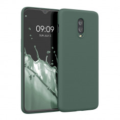 Husa pentru OnePlus 6T, Silicon, Verde, 55347.166, kwmobile