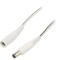 Cablu Alb DC 5,5/2,1 și DC 5,5/2,5 Mufă 2x0,5mm2