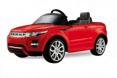 Masinuta electrica pentru copii Land Rover Evoque 2x25W 12V #Rosu foto