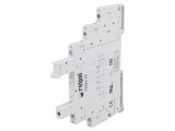 Stativ PIN 5 6A 250VAC pentru şină DIN cu cleme cu şurub