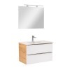 Mobilier complet de baie Vario Trim 80 stejar-alb