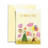 Felicitare Vulpi | Luna Pictata