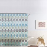 Perdea Duș, Royal Tiles, PEVA, Dimensiune 180x180cm, Multicolor, Include 12 Inele, Oem
