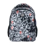 Cumpara ieftin Rucsac Next Level, 48 x 33 x 20 cm, 2 compartimente, design alb negru