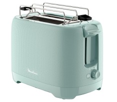 Prajitor de paine Moulinex pentru 2 felii, 7 niveluri, verde eucalipt, LT2M1310 - RESIGILAT