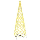 Cumpara ieftin Brad de Craciun conic, 1400 LED-uri, alb cald, 160x500 cm