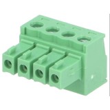 Conect 4P 3.81mm mama fir surub