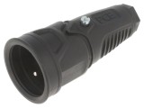 Conector alimentare AC mamă 250V 16A pe cablu