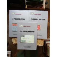 3 CATALOAGE DE PLICURI TIMBRE filatelie prezentare yaman auction