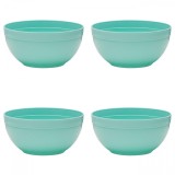 Set boluri, 4 piese, 2.5 l, Plastic, Verde Marin