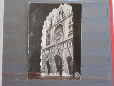 FRANTA - LYON - CATEDRALA ST.- JEAN - SEC. XII - 1957 - CIRCULATA, TIMBRATA - foto