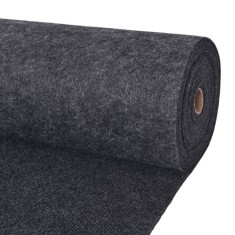 vidaXL Covor de expoziții striat, antracit, 1,2x15 m